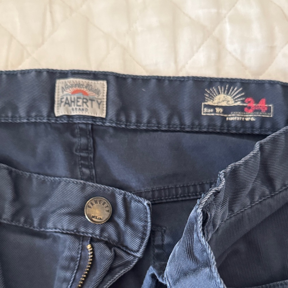 Faherty Deep Blue Trousers